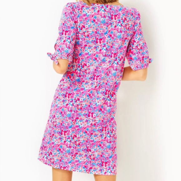 Lilly Pulitzer Easley T-Shirt Dress Aura Pink Baby Bloomer NWT In Package - Picture 4 of 10
